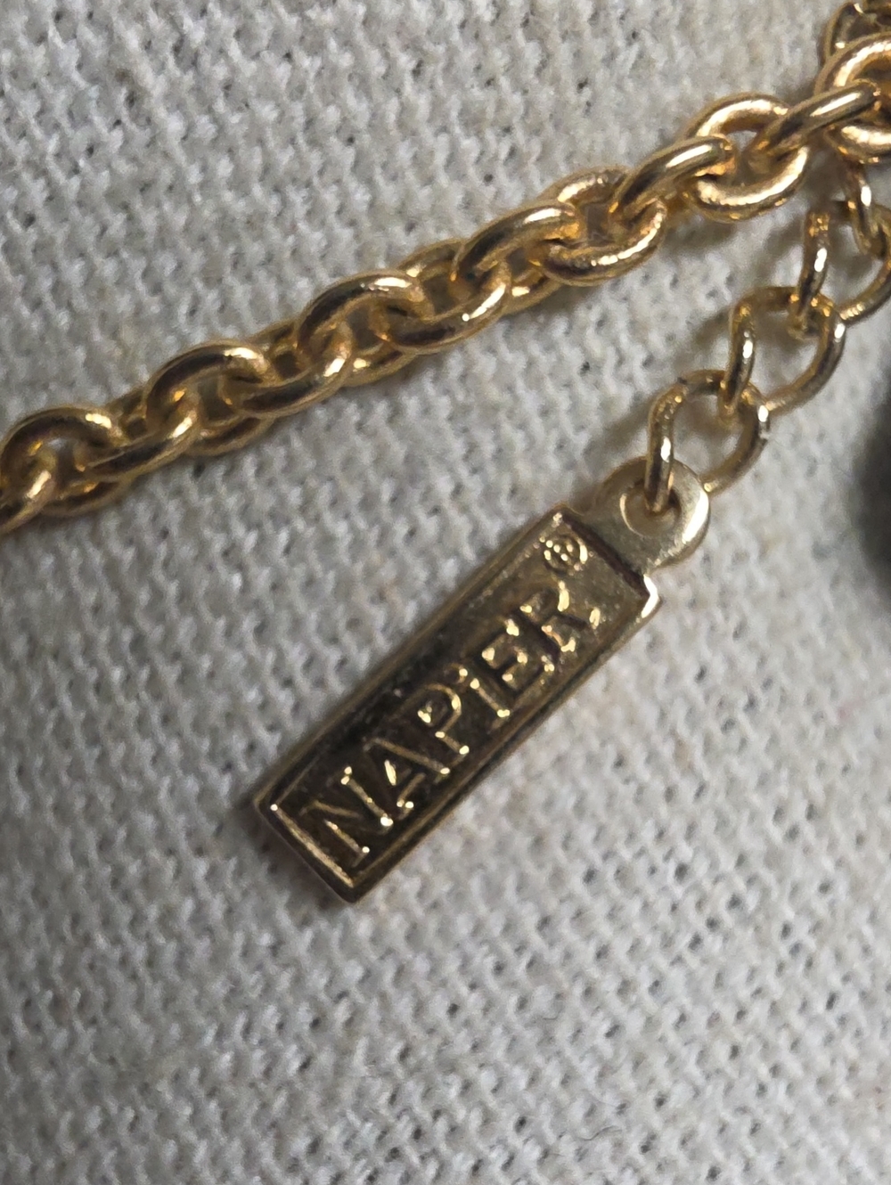 Vintage Napier Y Briolette Dangle Necklace - Picture 4 of 5